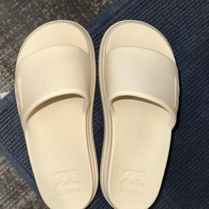 Billabong Off-White Slide Sandals
